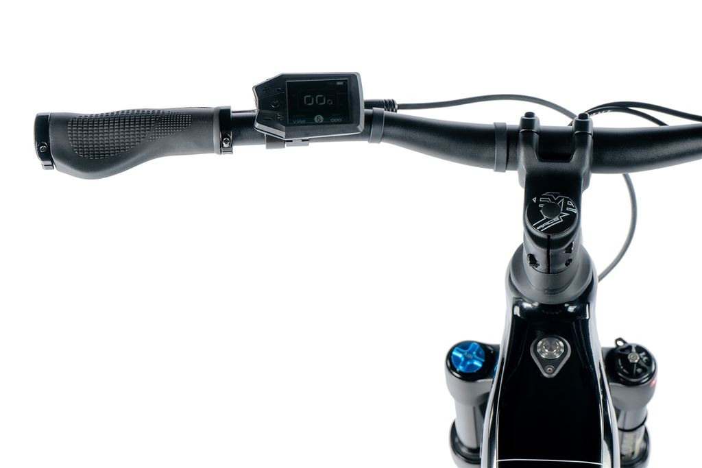 LEADER FOX E-BIKE 28 SANDY GENT 19-1, BLACK MATT/BLUE+GREY (REAR MOTOR), vel. 19