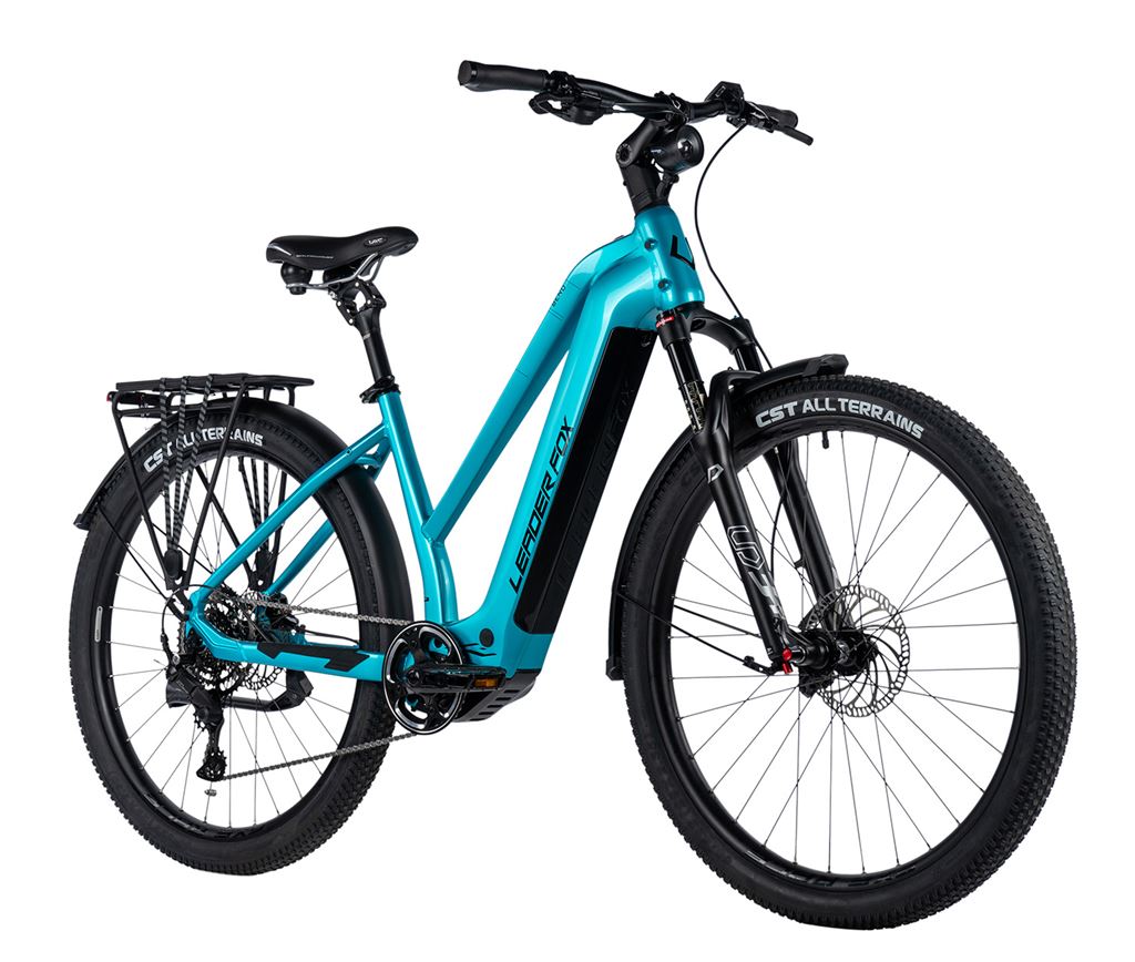 LEADER FOX E-BIKE 28 BEND LADY CROSS 18-2, RED TIGER/BLACK (M510), vel. 18