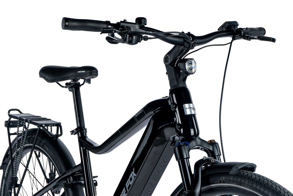 LEADER FOX E-BIKE 28 SANDY GENT 17,5-1, BLACK MATT/BLUE+GREY (REAR MOTOR), vel. 17,5