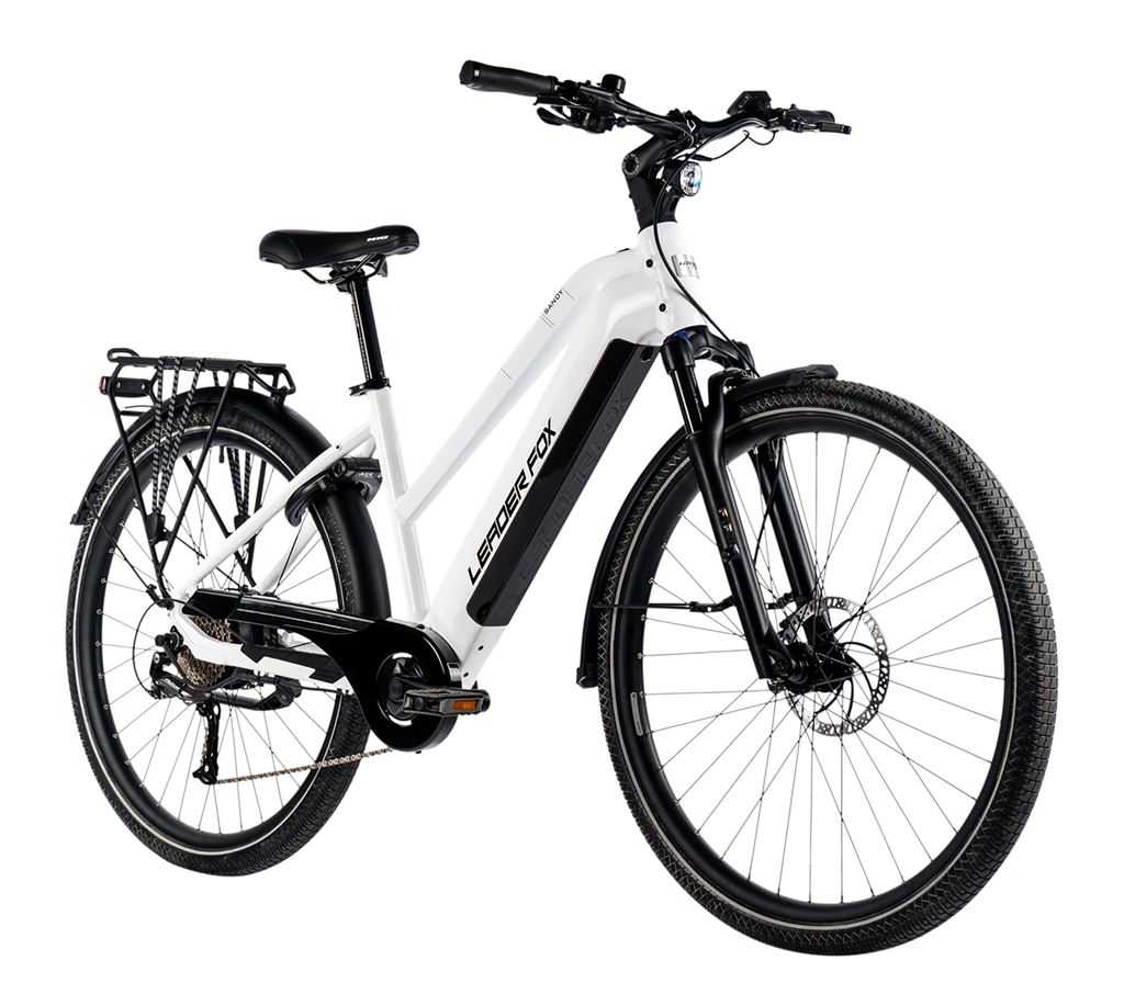 LEADER FOX E-BIKE 28 SANDY LADY 18-1, BLACK MATT/YELLOW+GREY (REAR MOTOR), vel. 18