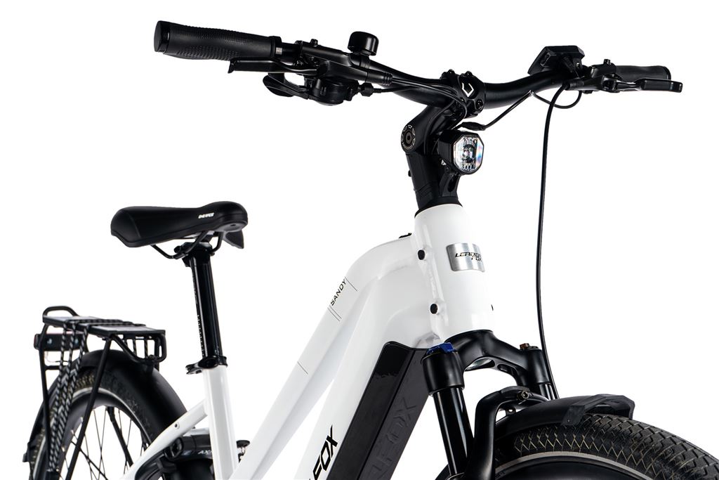 LEADER FOX E-BIKE 28 SANDY LADY 18-1, BLACK MATT/YELLOW+GREY (REAR MOTOR), vel. 18