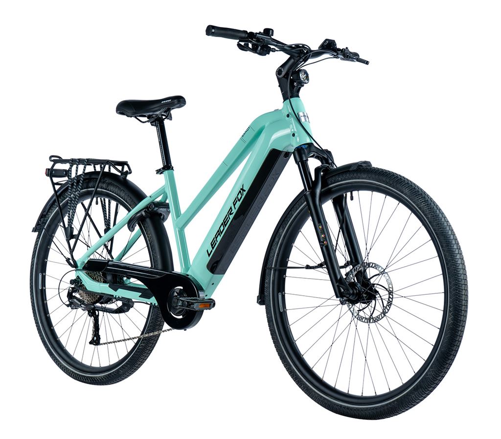 LEADER FOX E-BIKE 28 SANDY LADY 16,5-2, BLACK MATT/WHITE+GREY (REAR MOTOR), vel. 16,5